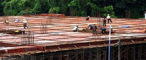 coffrage dalle béton maison