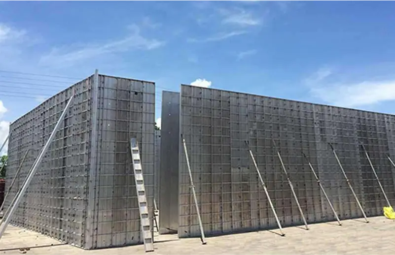 proceso de construccion de encofrado aluminioo
