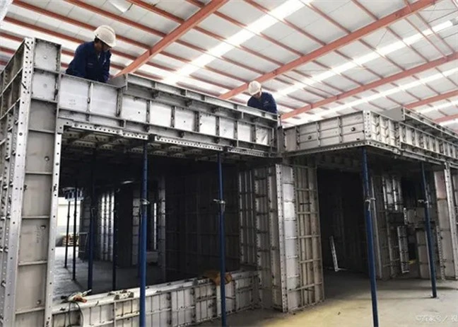 encofrado de un hormigón